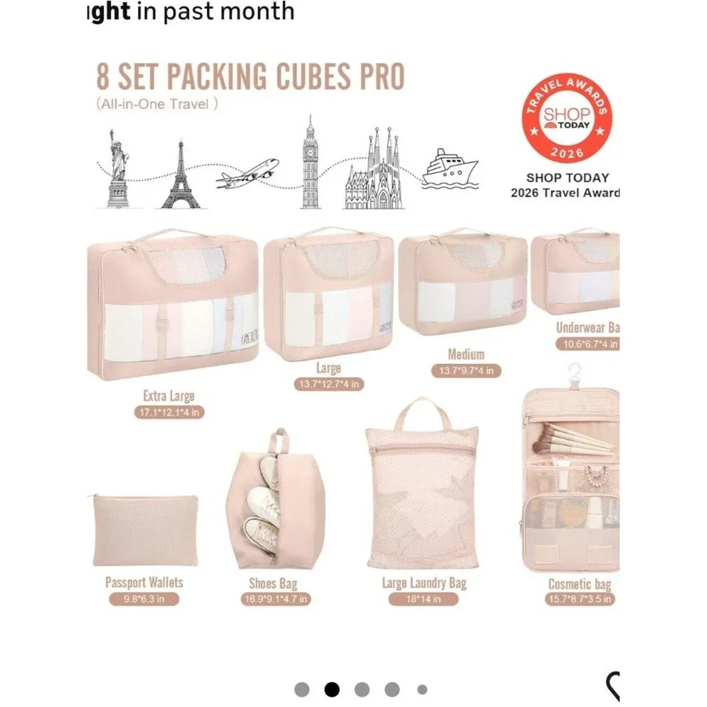 Veken Set Of 8 Packing Organizers